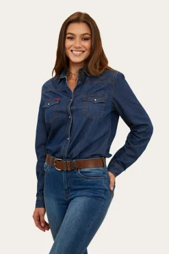 Ringers Western Everleigh Womens Denim Shirt - Classic Blue