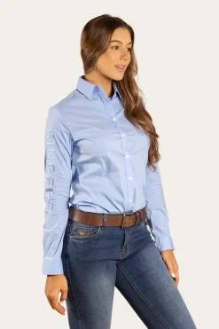 Best Ringers Western Faith Womens Dress Shirt - Blue