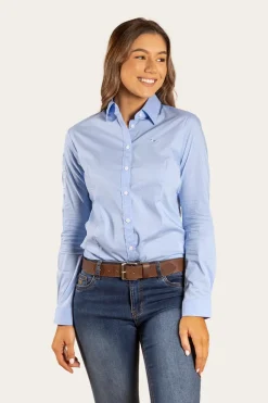 Best Ringers Western Faith Womens Dress Shirt - Blue