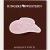 Hot Ringers Western Giddy Up Patch - Pastel Pink