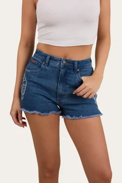 Outlet Ringers Western Gracie Womens Denim Short - True Blue