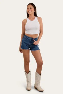 Outlet Ringers Western Gracie Womens Denim Short - True Blue