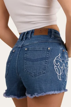 Outlet Ringers Western Gracie Womens Denim Short - True Blue
