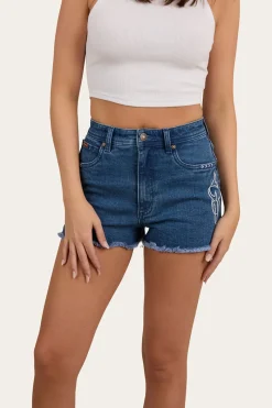 Outlet Ringers Western Gracie Womens Denim Short - True Blue