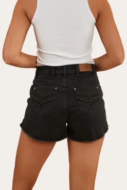 Discount Ringers Western Gracie Womens Denim Short - Black