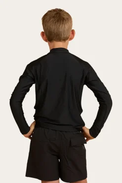 Best Ringers Western Griffith Boys Swim Short - Black / White