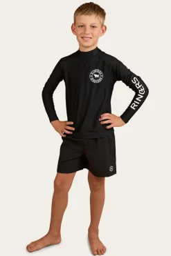 Best Ringers Western Griffith Boys Swim Short - Black / White