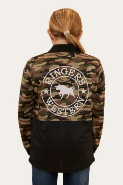 Discount Ringers Western Halls Creek Kids Fishing Jersey - Camo