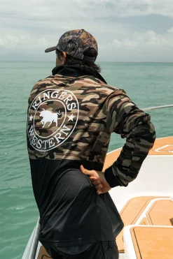 Discount Ringers Western Halls Creek Unisex Fishing Jersey - Camo