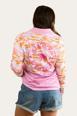 Sale Ringers Western Halls Creek Unisex Fishing Jersey - Pink Camo