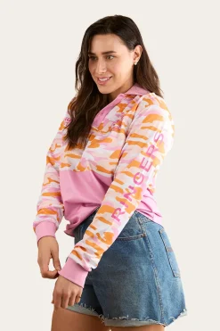 Sale Ringers Western Halls Creek Unisex Fishing Jersey - Pink Camo