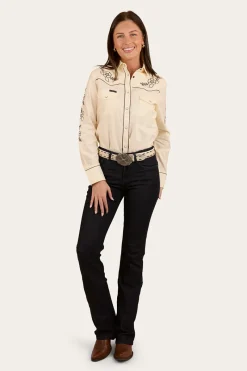 Discount Ringers Western Helena Womens Western Shirt - Off White