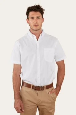 Sale Ringers Western Heritage Mens Short Sleeve Dress Shirt - White