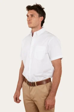 Sale Ringers Western Heritage Mens Short Sleeve Dress Shirt - White