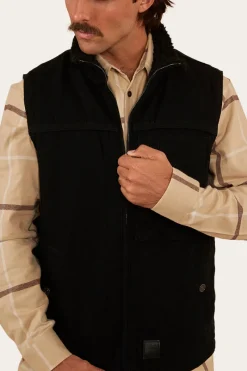 New Ringers Western High Country Mens Vest - Black