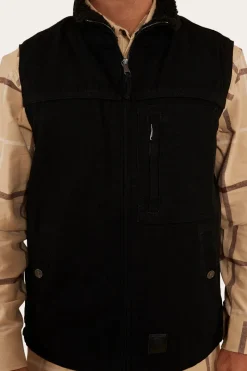 New Ringers Western High Country Mens Vest - Black