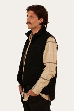 New Ringers Western High Country Mens Vest - Black