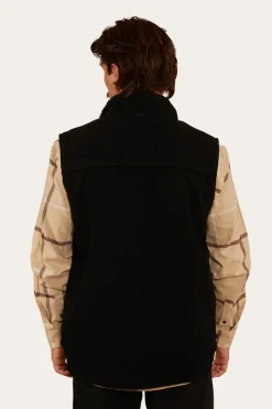 New Ringers Western High Country Mens Vest - Black
