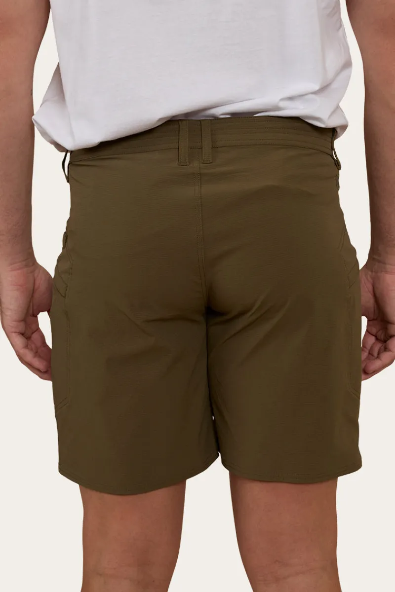 Ringers Western Hillston Mens Hybrid Short - Military Green