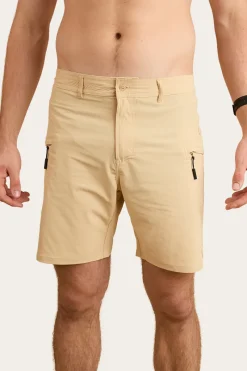 Sale Ringers Western Hillston Mens Hybrid Short - Dark Sand