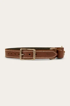 Online Ringers Western Hobble Belt - Brown / Silver