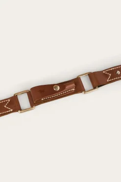 Online Ringers Western Hobble Belt - Brown / Silver