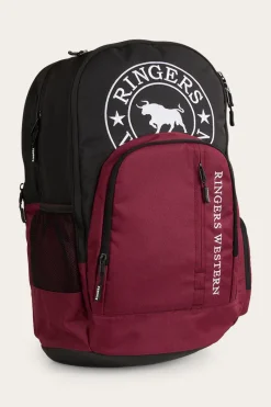 Online Ringers Western Holtze Backpack - Burgundy/Black