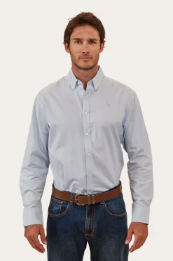 Sale Ringers Western Homestead Mens Dress Shirt - Blue Chambray