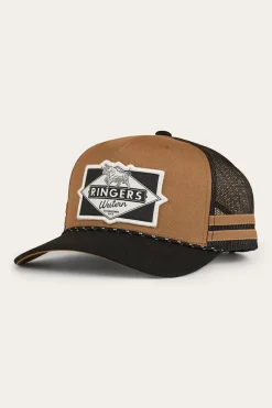 Online Ringers Western Hometown Trucker Cap - Clay / Black