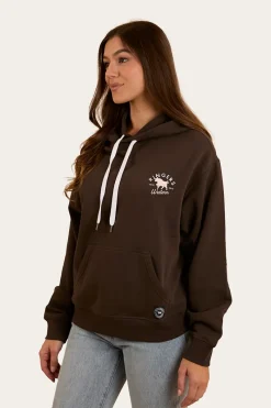Online Ringers Western Hometown Womens Pullover Hoodie - Charcoal