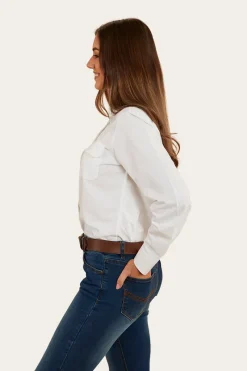 New Ringers Western Hope Womens Dress Shirt - White