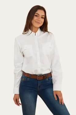 New Ringers Western Hope Womens Dress Shirt - White