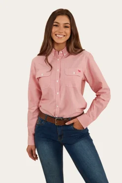 Hot Ringers Western Hope Womens Dress Shirt - Red