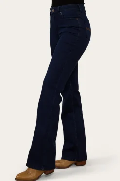 Best Ringers Western Indi Womens High-Rise Bootleg Jeans - Indigo Blue