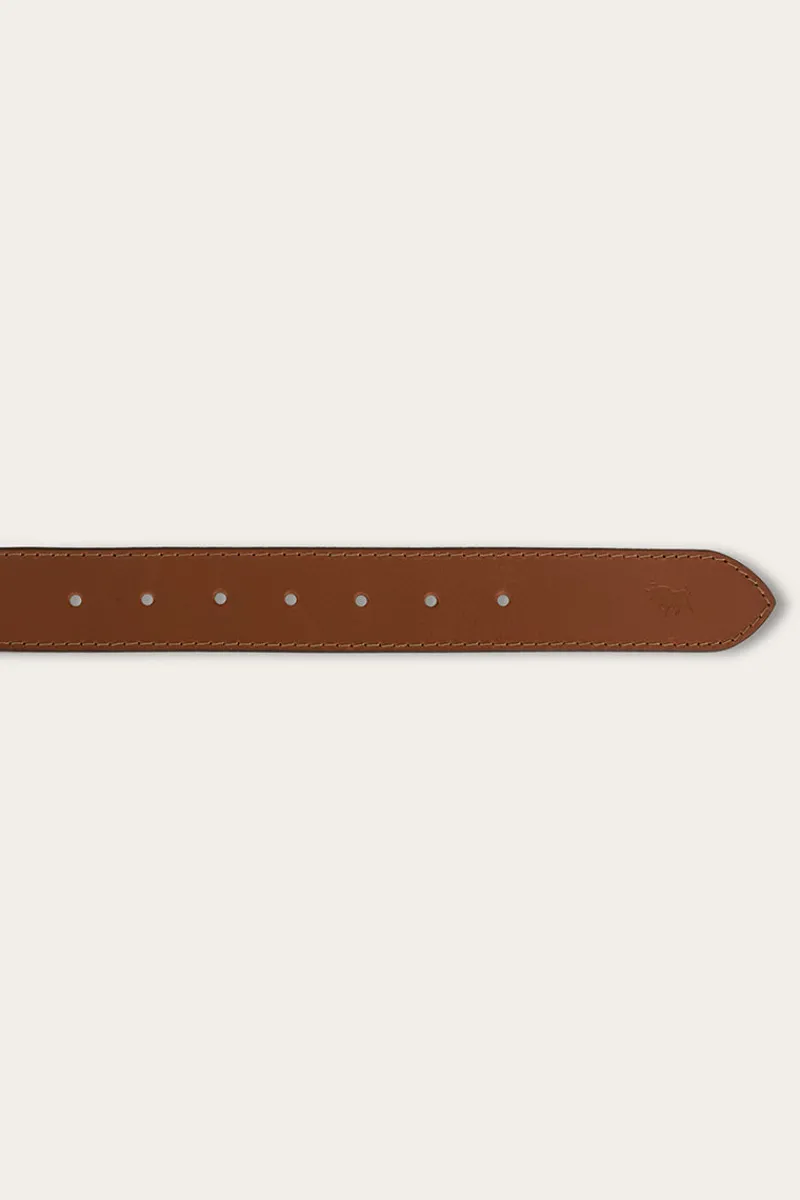 Best Ringers Western James Kids Belt - Tawny Brown/Silver
