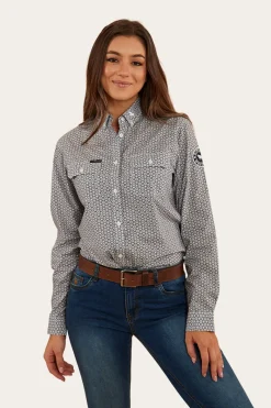 Sale Ringers Western Kacey Womens Dress Shirt - Blue