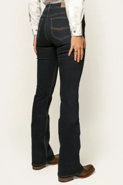 Discount Ringers Western Katherine Womens Mid-Rise Bootleg Jeans - Dark Blue