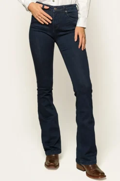Ringers Western Katherine Womens Mid-Rise Bootleg Jeans - Indigo Blue