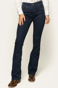 Ringers Western Katherine Womens Mid-Rise Bootleg Jeans - Indigo Blue