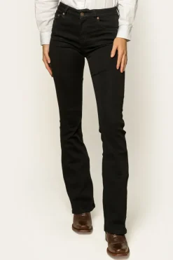 Discount Ringers Western Katherine Womens Mid-Rise Bootleg Jeans - Black