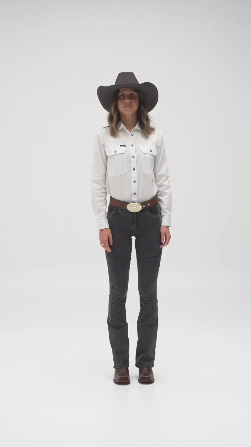 Discount Ringers Western Katherine Womens Mid-Rise Bootleg Jeans - Black