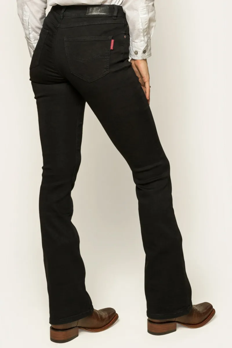 Discount Ringers Western Katherine Womens Mid-Rise Bootleg Jeans - Black