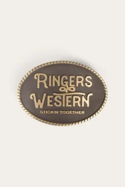 Discount Ringers Western Kelby Belt Buckle - Gold