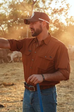 Sale Ringers Western King River Full Button Work Shirt - Tobacco