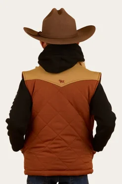 New Ringers Western Kynuna Kids Puffer Vest - Tobacco / Tan