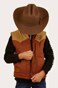 New Ringers Western Kynuna Kids Puffer Vest - Tobacco / Tan