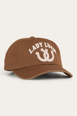 Clearance Ringers Western Lady Luck Baseball Cap - Saddle Brown