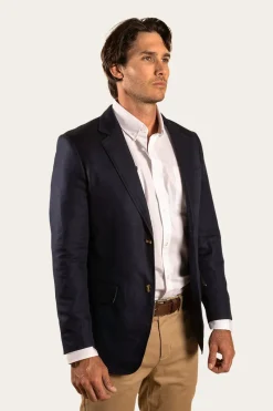 Online Ringers Western Lawson Mens Blazer - Dark Navy