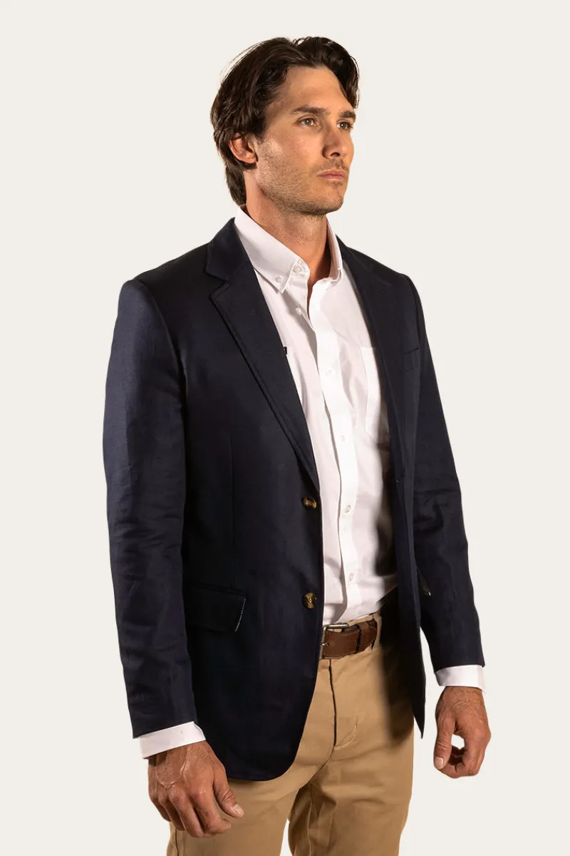 Online Ringers Western Lawson Mens Blazer - Dark Navy