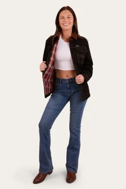 Ringers Western Leighton Womens Overshirt - Washed Black